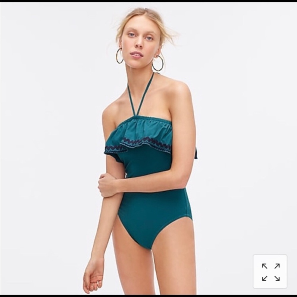 J Crew Ruffle swimsuit size0 NWT